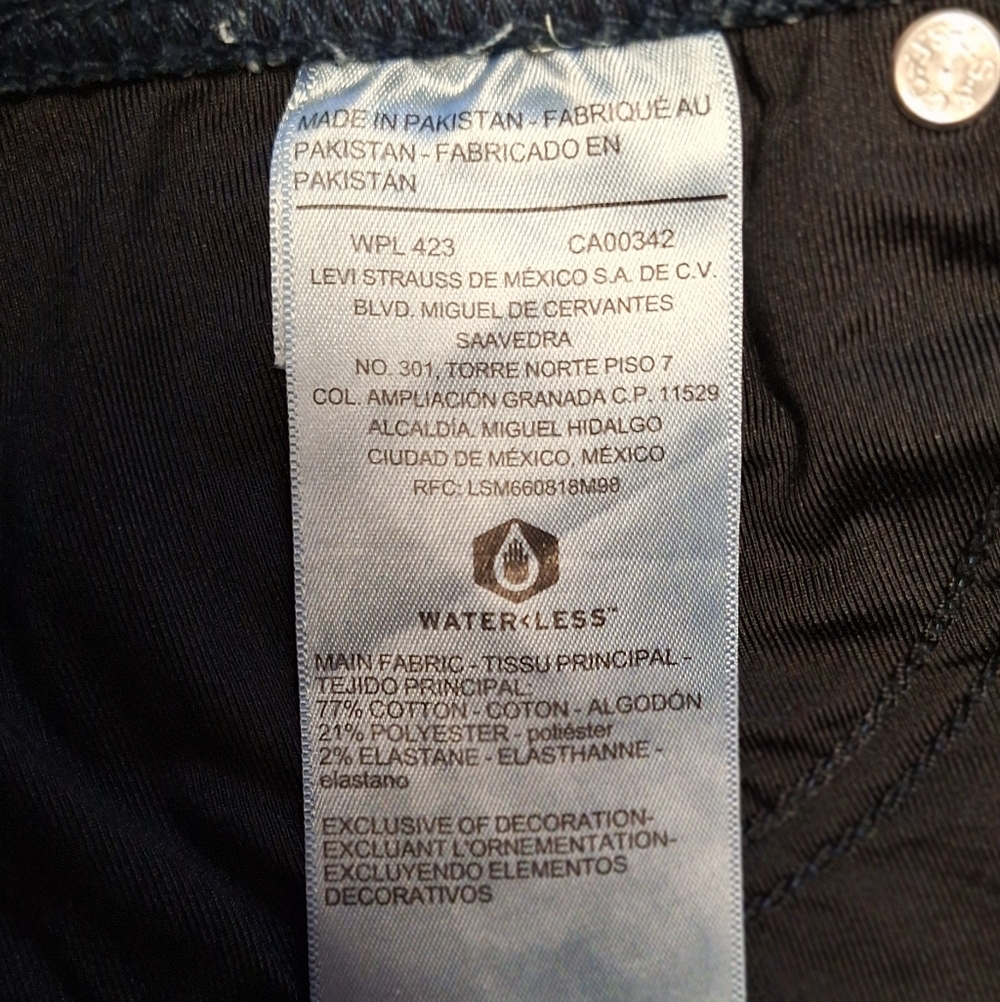 Buy 1 Get 1 50% Off--Levi Strauss Women's Dark Indigo Skinny Jeans Size 16 - Picture 14 of 15